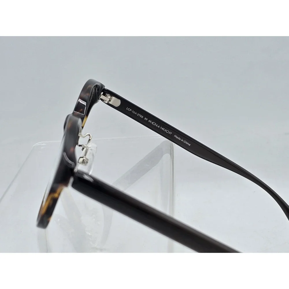 Jins Dark Tortoise Eyeglass Frames 49.4 - 16.6-140 - 37 ALCF16A278B89 SITS ASKEW